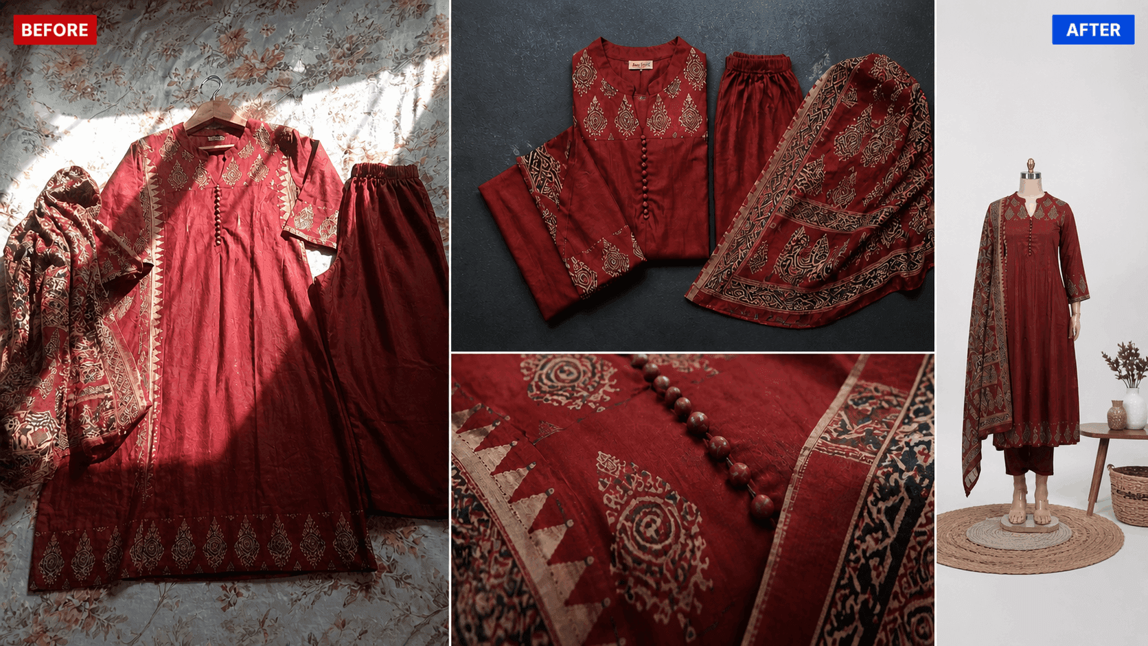 40+ ethnic suit SKUs. Ajio kept rejecting them. Here's how we got every single one approved.